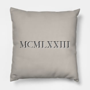 Roman Numeral 1973 Pillow