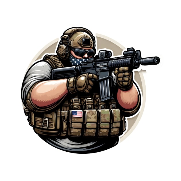 Tactical Fatman by Rawlifegraphic