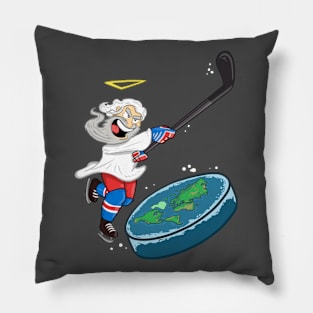 God of the Flat Earth T-shirt Pillow