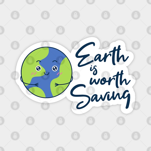 Earth is worth Saving Magnet by MilotheCorgi