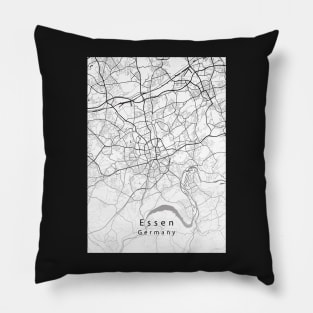 Essen Germany City Map Pillow