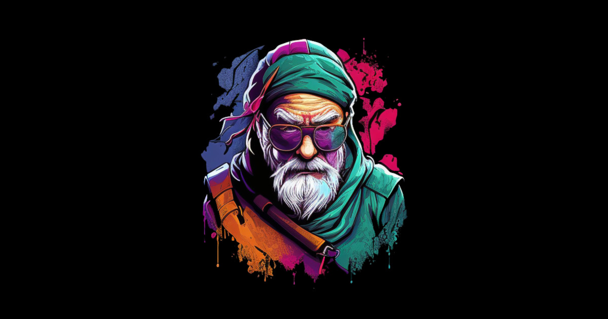 grandpa warrior Grandpa Ninja TShirt TeePublic