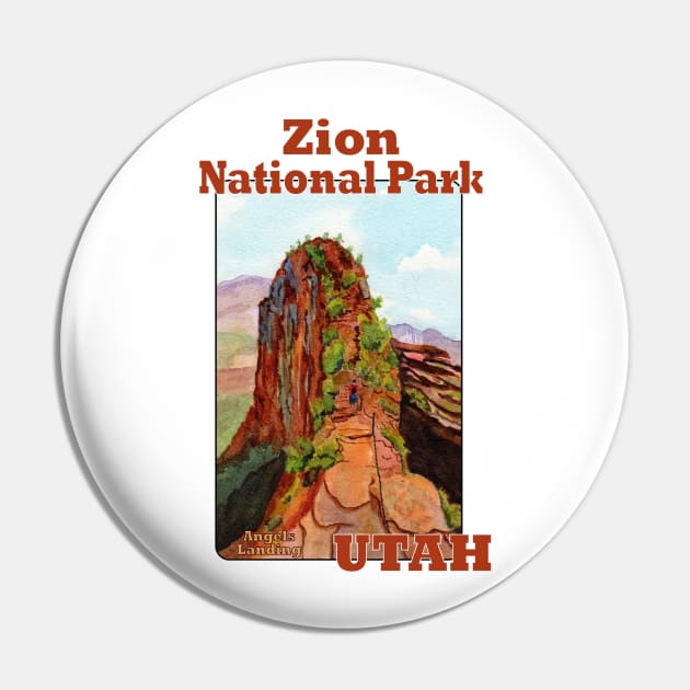 Angels Landing, Zion National Park Utah Pin by MMcBuck