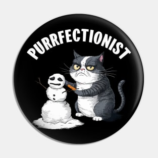 Purrfectionist Pin