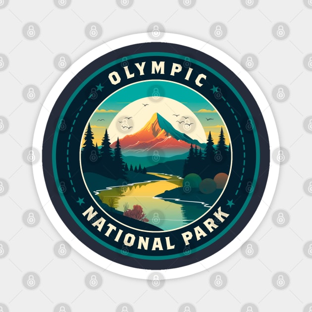 Olympic National Park Magnet by koohstudio