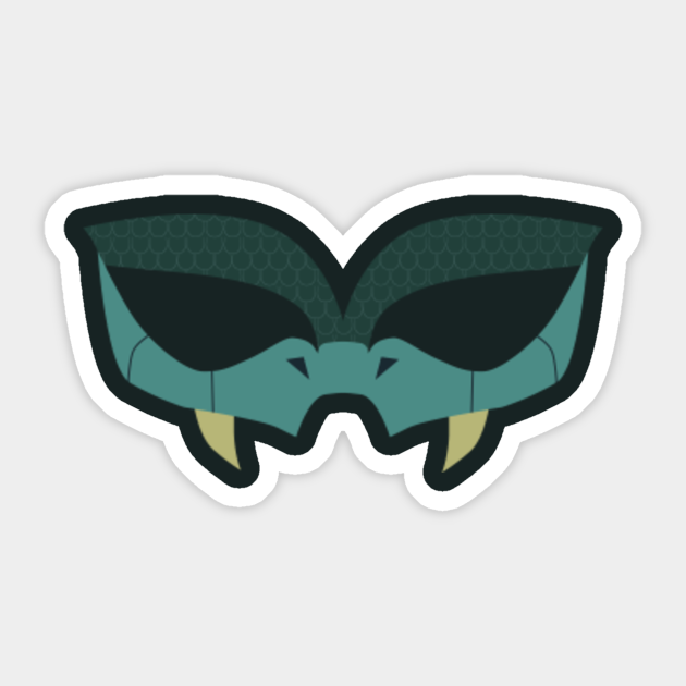 Viperion Mask Miraculous Ladybug Sticker Teepublic Si buscas imágenes de miraculous ladybug distintas a las de siempre, no dudes en leer esto :d encontrarás tanto imágenes graciosas como. viperion mask