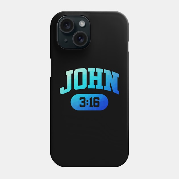 Christian Bible Verse: John 3:16 Phone Case by ChristianLifeApparel