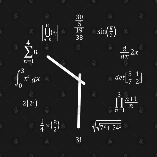 Math Clock by ScienceCorner