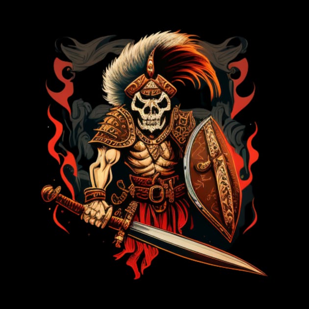 Skeleton warrior by Crazy skull