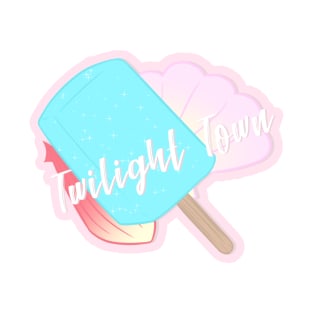 Twilight Town Sticker T-Shirt