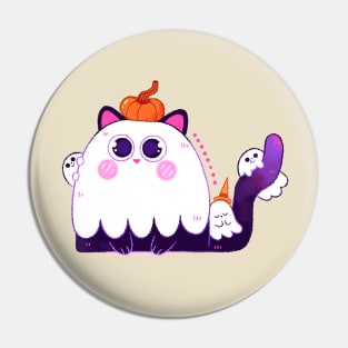 Ghost Kitty Pin