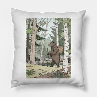 Bear in the Woods Pillow