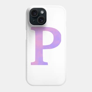 The Letter P Pink and Purple Phone Case