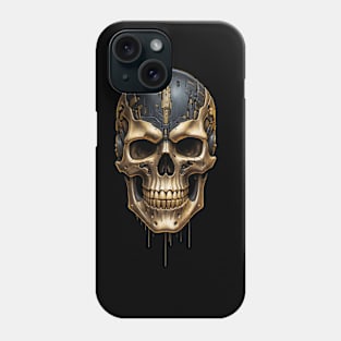 Cool Cyborg Skull Futuristic Design Phone Case