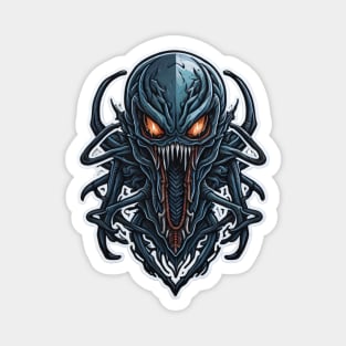 Virning alien in funny style Magnet