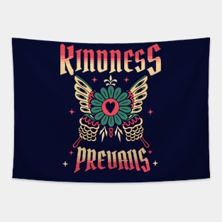 Kindness Prevails Tattoo - Front & Back T-Shirt Tapestry