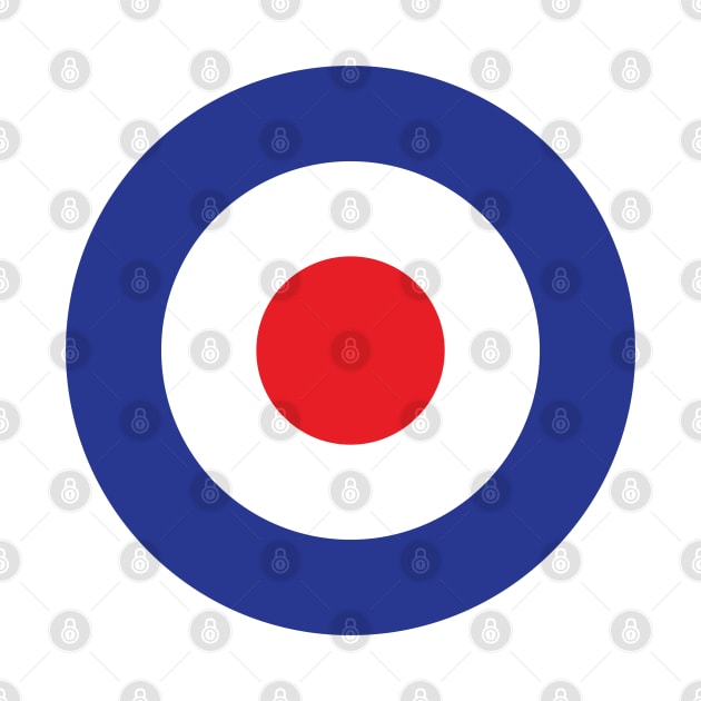 Brit pop, British Mod culture, Scooter, roundel by retropetrol