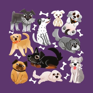 Dogs with bones pattern T-Shirt