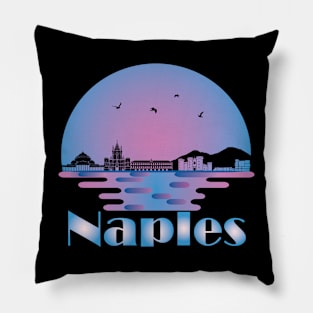 Naples Napoli Italy Skyline Pillow