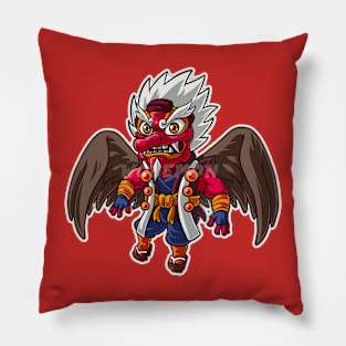 Karasutengu icon art Pillow