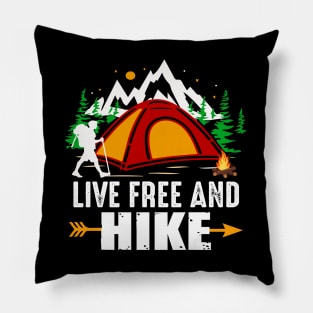 Live Free and Hike Pillow