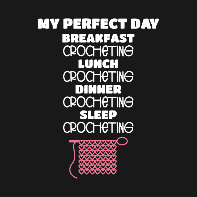 Crafting Quotes Crocheting All Day Crochet Lover by Tracy