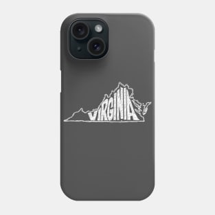 Virginia (White Graphic) Phone Case