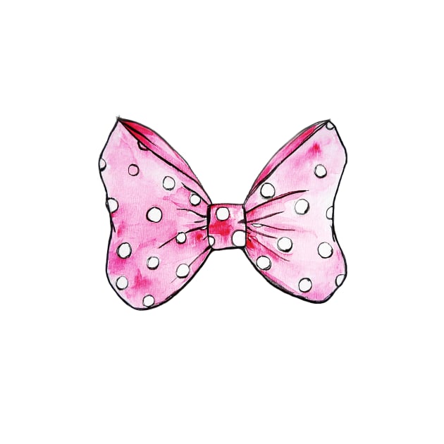 pink bow, minnie bow, pink minnie bow by Luba_Ost