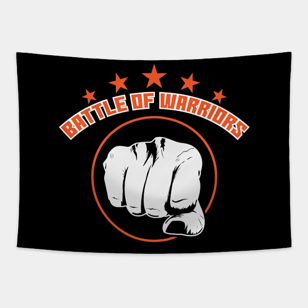 Mixed Martial Arts "Battle of Warriors" Tapestry by dieEinsteiger