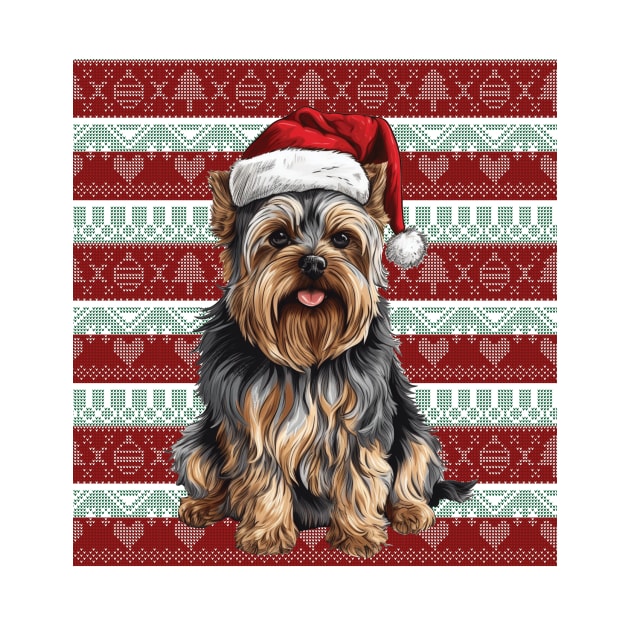 Funny Yorkshire Terrier Christmas Ugly by Zaaa Amut Amut Indonesia Zaaaa