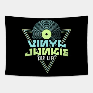 VINYL JUNKIE  - For Life (blue/lime) Tapestry