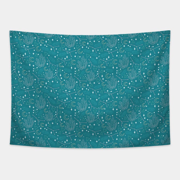 Cancer Constellation Pattern Tapestry by VenusAndMoon