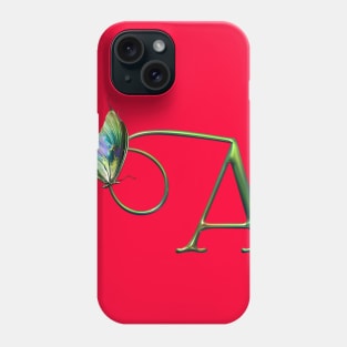 Letter flower " A " Phone Case