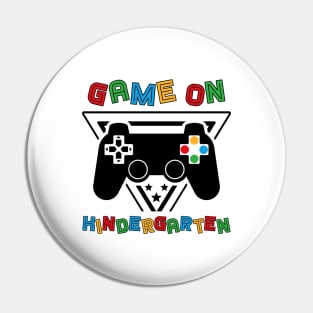 Back To School Game On Kindergarten Funny Gamer Kids Boys Pin