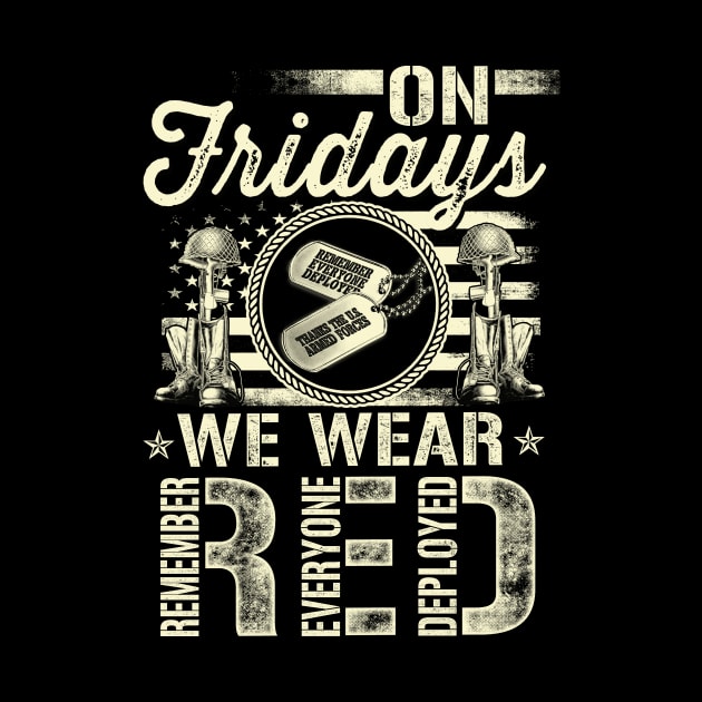 R FRIDAY RED Shirt- Military by MM-Desigers