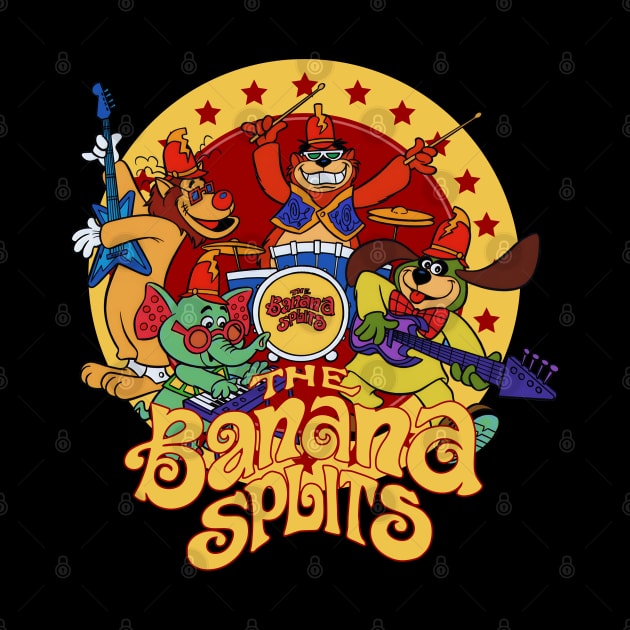 Banana Splits Retro Animals Rockstar by Diamond Creative