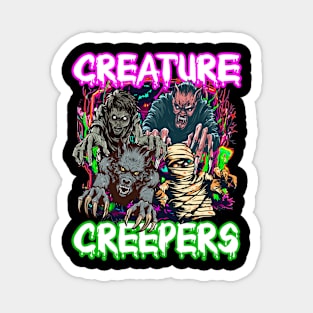 Creature Creepers - Vintage Trick Or Treat Halloween Costume Magnet