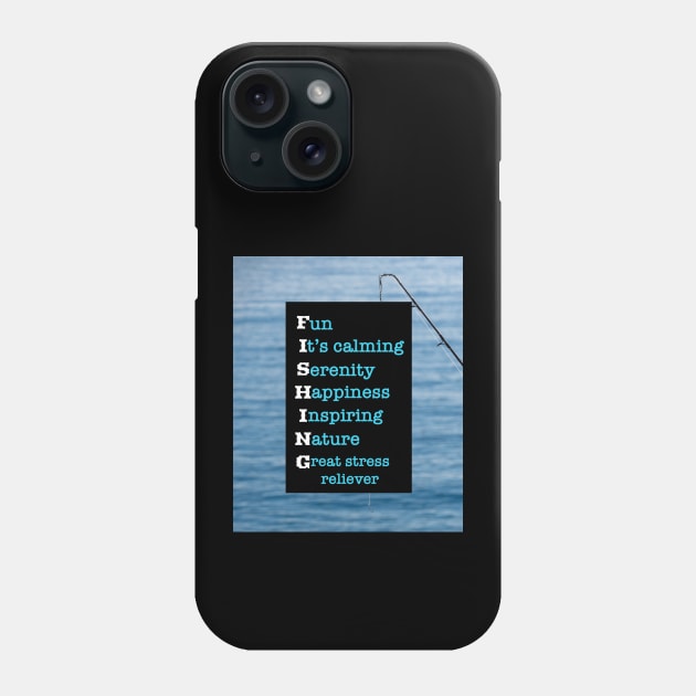 FISHING: Gifts for Fishing Lovers Phone Case by S.O.N. - Special Optimistic Notes 