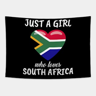 Just A Girl Who Loves South Africa Tapestry