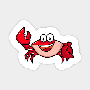 Crab Cartoon Magnet