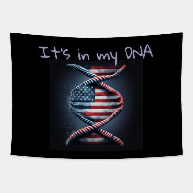 It's in my DNA, gene editing, american dna Tapestry by Pattyld