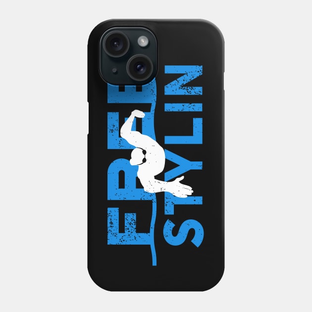 Mens Freestyle Swimmer Phone Case by atomguy