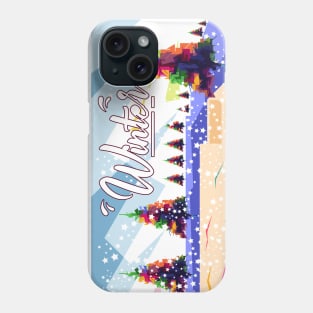 Winter in WPAP pop art Phone Case