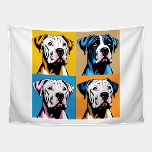 Pop Retro Dogo Argentino Art - Cute Puppy Tapestry