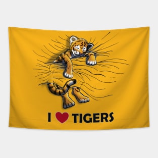 I love tigers Tapestry