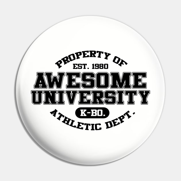 Awesome University Athletic Dept Pin by K-Bo.