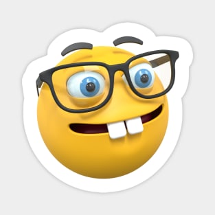 nerd face emoji Magnet