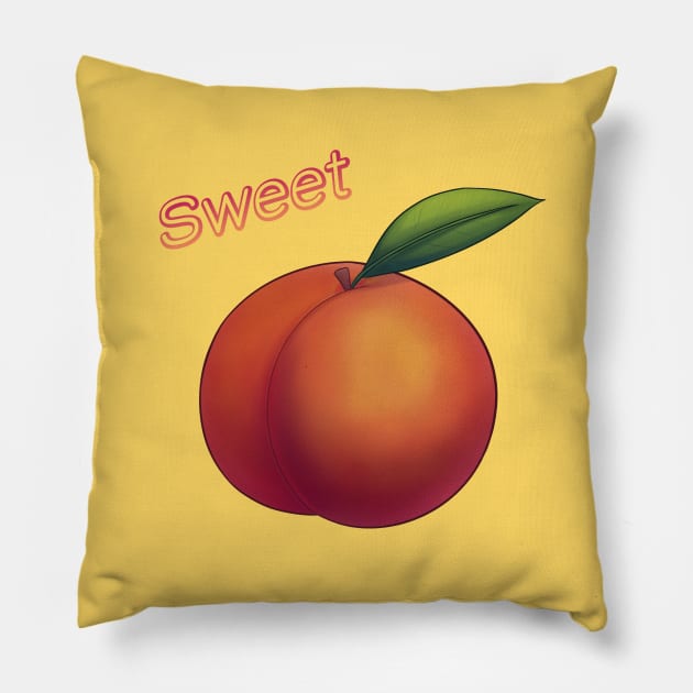 Sweet Peach Pillow by ColonelBaconBits