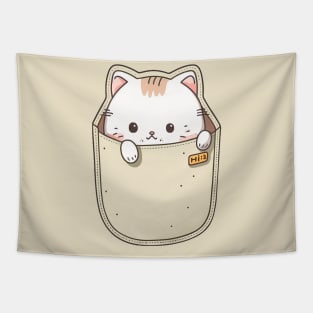 Pocket Meow Friend Tapestry