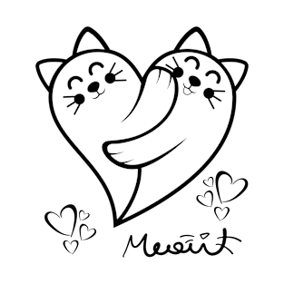 KITTIES HEART MEAU! T-Shirt